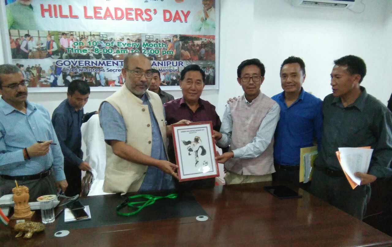 Manipur CM N Biren Singh launches official mascot of Tangkhul Naga Football Centenary (TNFC)