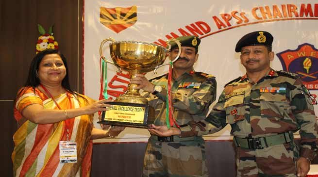 Army Public School Tezpur awarded  Overall Excellence Trophy