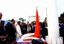 Tripura: CM Manik Sarkar unveiled 100-feet High Mast National Flag