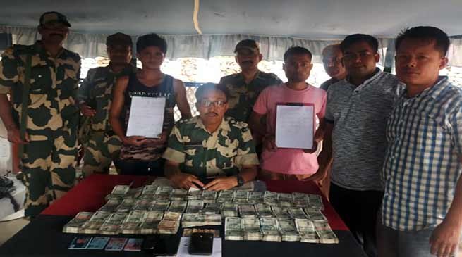 Meghalaya: BSF nabbed persons with huge hawala money