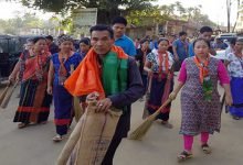 Mizoram: BJP's cleanliness drive at Kamalanagar