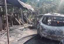 Meghalaya: Fire  broke out in Bakur village, Rescue by BSF