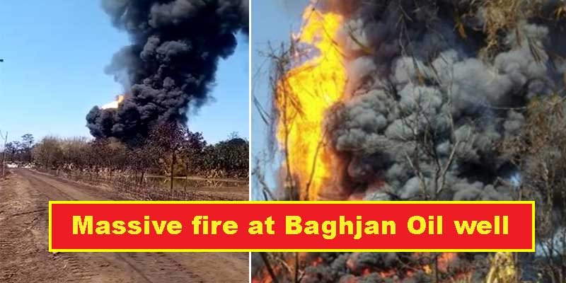 Assam: Massive fire Breaks out at Baghjan Oil well  