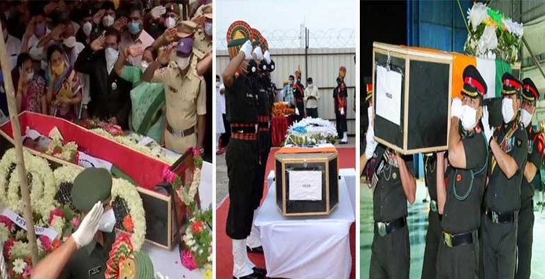 Ladakh Clash: 5 of 20 soldiers who died in Ladakh laid to rest