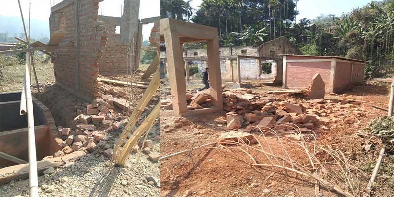 Assam: Twin blasts at primary school premises in Hailakandi
