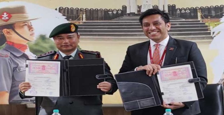 A Memorandum of Understanding was signed between the Assam Rifles and IDFC First Bank at Laitkor in Shillong by Colonel PS Singh, Colonel Administration,