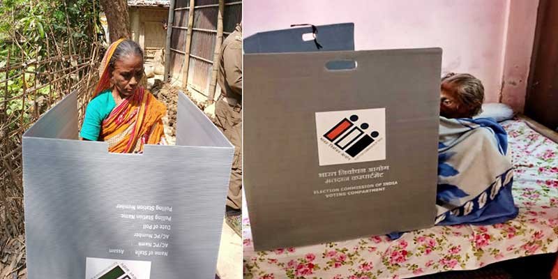 Assam: Hassle-free voting through postal ballots by elderly above 80, PwDs take place in Hailakandi