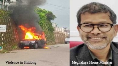 Meghalaya CM home attacked, Home minister quits, Curfew in Shillong, Internet banned