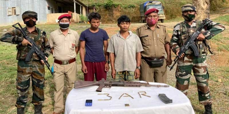 Mizoram: Security forces apprehends two Myanmar Nationals with Arms and Ammunition