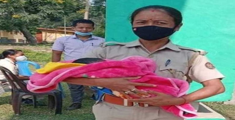 Assam: Woman Police take care of Babies as their mothers write exams