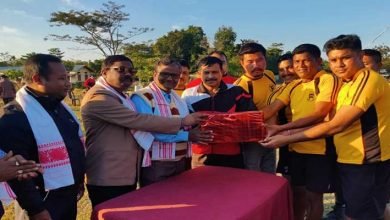 Assam: Army organised friendly volleyball match at sapekhati