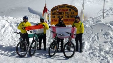 AMA team compleated high altitude cycling expedition in Leh
