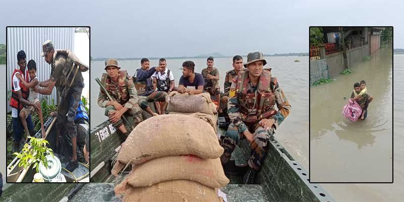 Assam Flood: Army's rescue operation continue