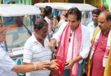 BTC transport dept distributes  E-Rickshaw to beneficiaries