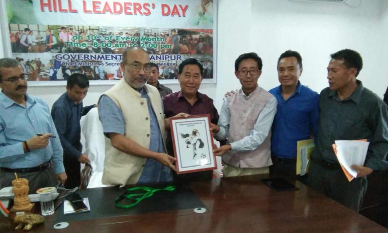 Manipur CM N Biren Singh launches official mascot of Tangkhul Naga Football Centenary (TNFC)