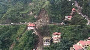 Landslide in Shimla’s Dhalli, vehicles buried, temple and houses damaged