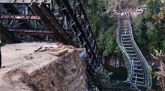 Mizoram: 1 dies as Bailey Bridge Collapses over river Tuirini