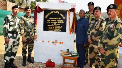 Meghalaya Governor inaugurates integrated check post gate at Dawki