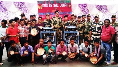 Meghalaya: BSF Provides Leaf Plate making machine to villagers