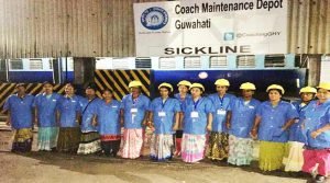 Assam: First time in Indian Railway,  women gang for maintenance of coaches