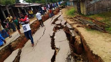 Assam: 5000 villagers afraid as Cracks due to erosion appear in Hartikar Village
