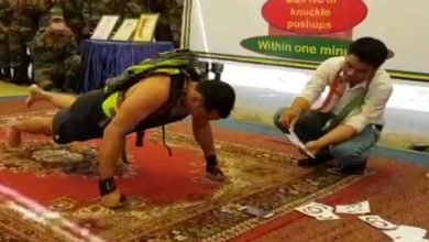 Assam: Army Jawan Desh Deepak sets  Guinnes Book Record by doing the Maximum number of Knuckle Pushups