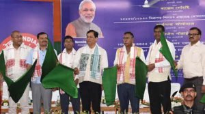 Assam: Sonowal flagged off Dibrugarh - Silchar new express train