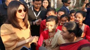 Priyanka Chopra perform Bihu with Assam School Girls