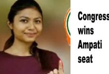 Meghalaya : Congress wins Ampati seat
