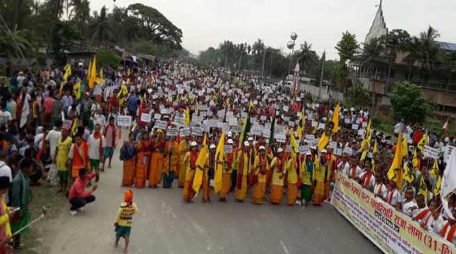 Assam: National Highway Blockade by ABSU in support of Bodoland- 3rd day