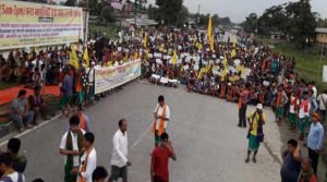 Assam: National Highway Blockade by ABSU in support of Bodoland- 3rd day