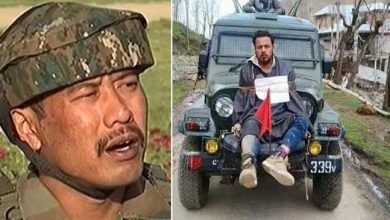Kashmir: Police detained Major Leetul Gogoi with a girl from Srinagar Hotel