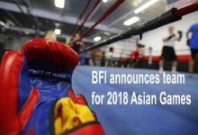 BFI announces team for 2018 Asian Games
