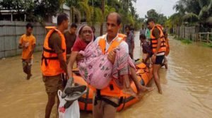 Tripura; Flood situation improves but several localities still remain submerged