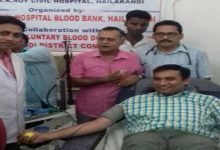 Assam: Blood donation camp organised at SK Roy Civil Hospital