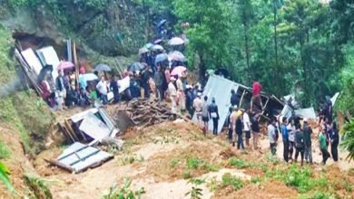 Manipur:  9 including 8 children killed  in a massive landslide in Tamenglong