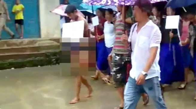 Nagaland: Rapist stripped naked, paraded by public in Longleng