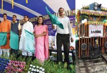 Agartala: New Direct train from Agartala to Deoghar flagged off