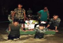 Assam: Flood relief operation by the Army in Sibsagar