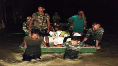  Assam: Flood relief operation by the Army in Sibsagar