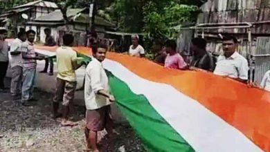 72nd I-Day : Giant National Flags Unfurled in Assam, Gujrat
