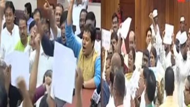 Assam: Opposition protests against NRC and rising fuel prices in Assembly