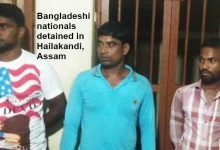 Assam police detained 3 Bangladeshi nationals in Hailakandi for violating Passport Act