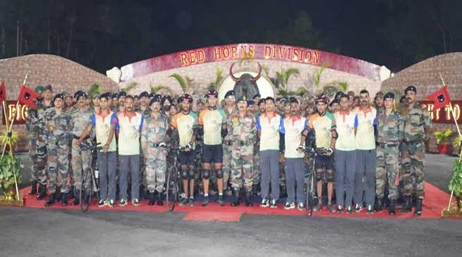 Indian Army Cycling towards Guiness world record
