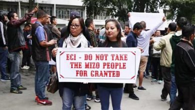 Mizoram: CEO SB Shashank leaves for Delhi,  protests called  