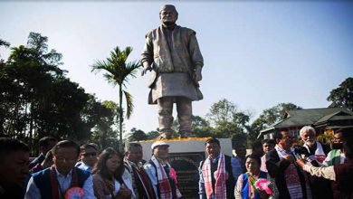 Arunachal: Pema Khandu unveil statue of Late Dr Bhupen Hazarika at Bolung
