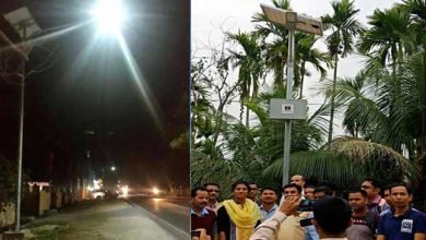 Assam: Gutguti village of Hailakandi illuminated with solar lights