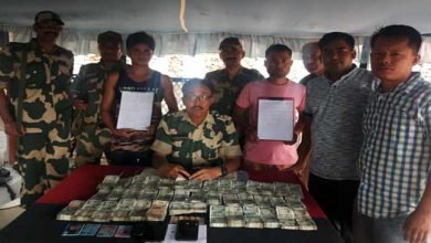Meghalaya: BSF nabbed persons with huge hawala money