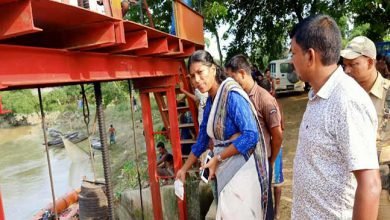 Assam: DC Hailakandi inspects damaged infrastructure caused by floods