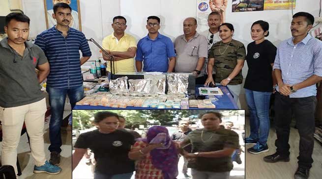 Assam: 1.14kg heroin and Rs. 19.55 lacs cash seized in Dibrugarh